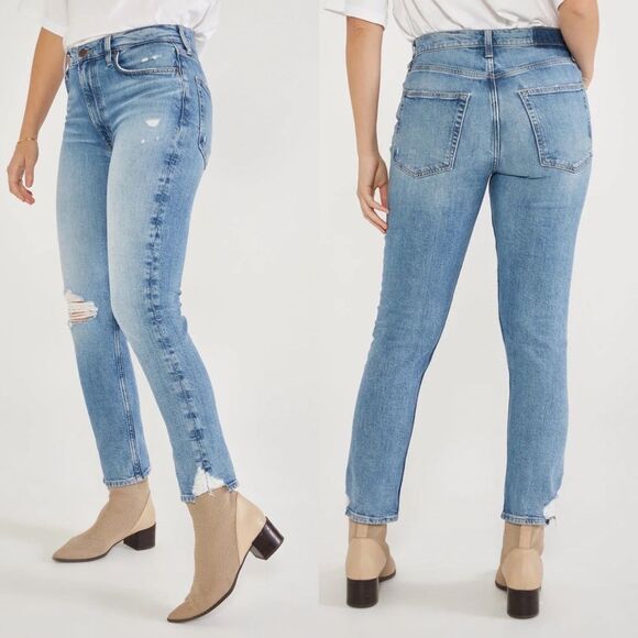 Etica Scarlet Distressed Slim Jeans - Light Wash | Size 27 - Picture 1 of 10